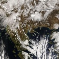 Χιονιάς 2008 - Δορυφορική απεικόνιση