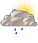 Mostly cloudy with drizzle Mostly cloudy with drizzle