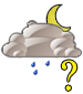 Mostly cloudy with a chance of a shower Mostly cloudy with a chance of a shower