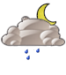 Mostly cloudy with drizzle Mostly cloudy with drizzle