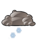 Overcast with moderate snow Overcast with moderate snow